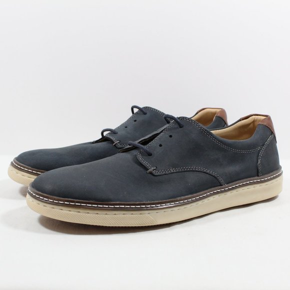 Johnston & Murphy Colby 4-Eye Blucher Shoe - Navy Blue 10M - Picture 1 of 6